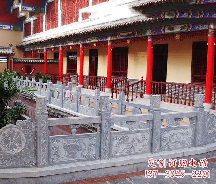 湖南园林仿古石栏板景观石雕 (12)