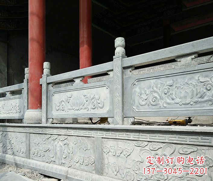 湖南园林仿古石栏板景观石雕_1 (3)