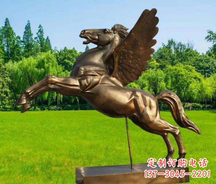 湖南园林飞马铜雕