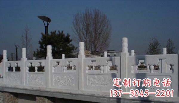 湖南园林汉白玉栏板景观石雕