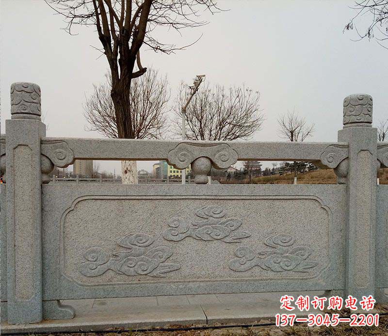 湖南园林护城河石栏板景观石雕