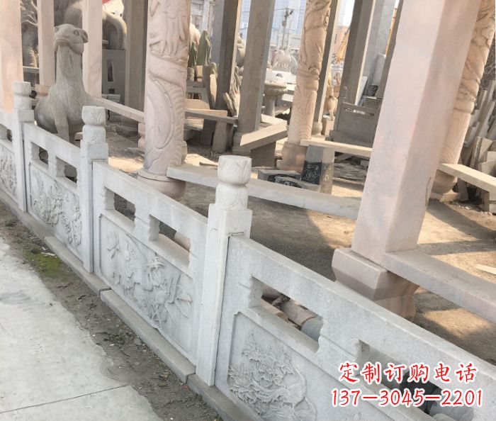 湖南园林景观大理石浮雕栏板石雕