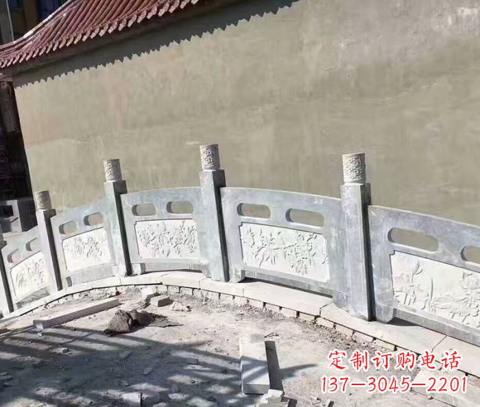 湖南园林景观大理石桥栏板石雕 (5)