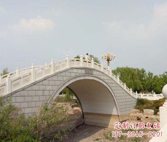 湖南园林景观大理石桥栏板石雕 (6)