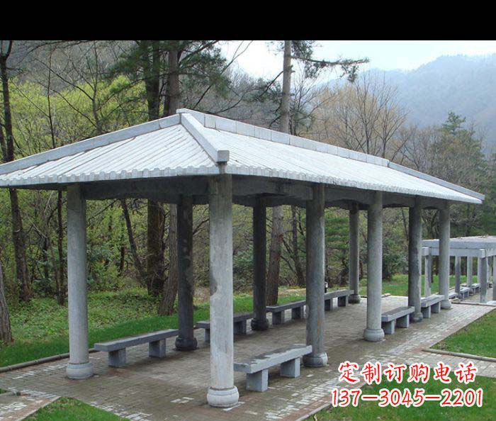 湖南园林景观仿古石雕长廊