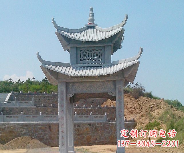 湖南园林景观仿古石雕凉亭