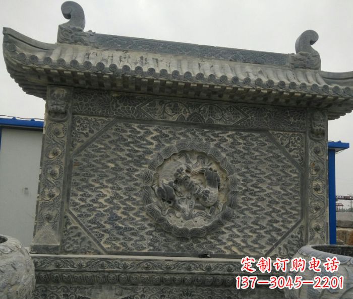 湖南园林景观仿古石雕影壁