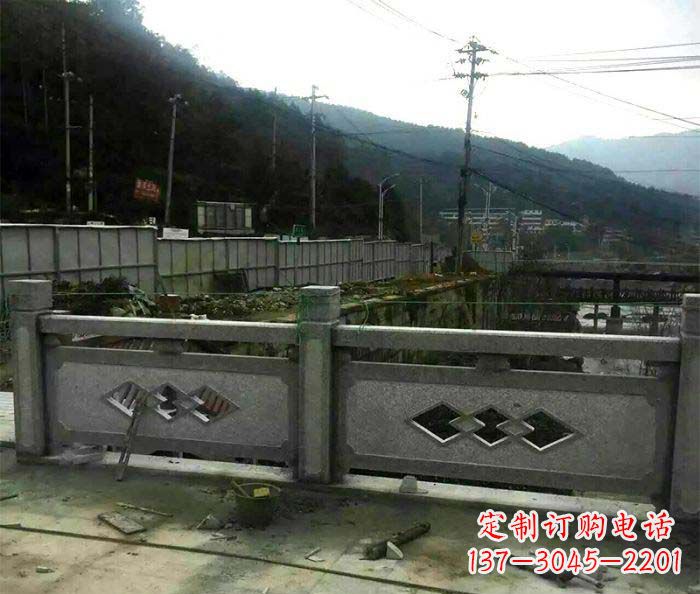 湖南园林景观仿古石浮雕栏板 (2)