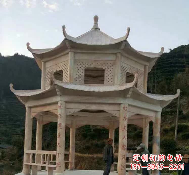 湖南园林石雕凉亭