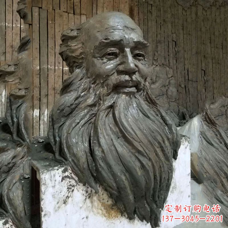 湖南张大千头像雕塑泥稿