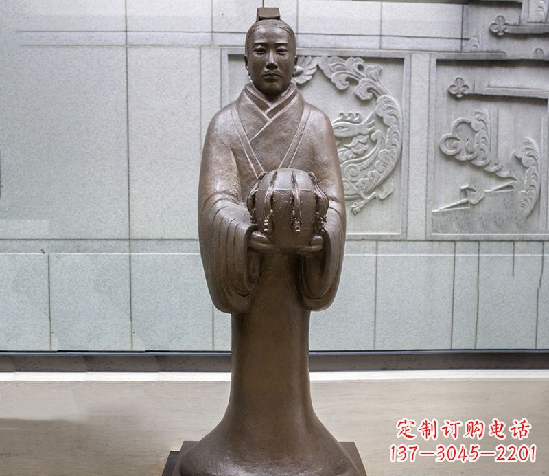 湖南张衡科学家 人物铜雕