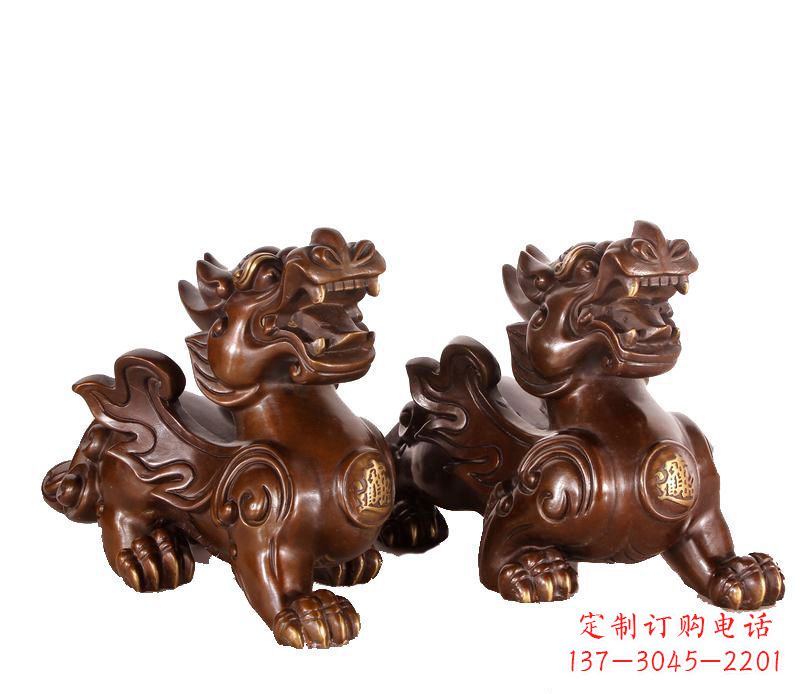 湖南招财进宝貔貅铜雕