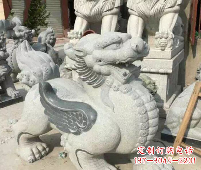湖南招财神兽仿古貔貅石雕