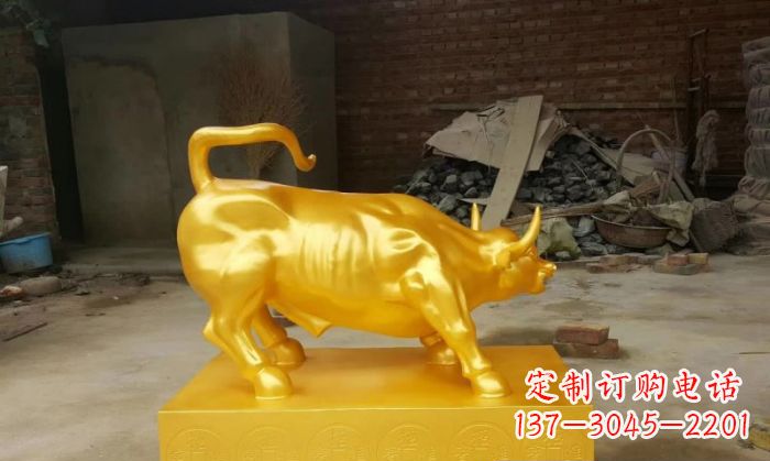 湖南招财铜牛雕塑 (2)