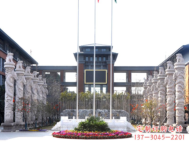 湖南中国华表雕塑-校园园林广场景观装饰雕塑