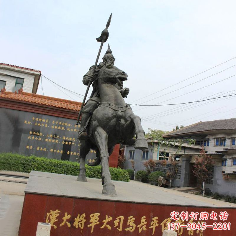 湖南中国历史名人汉朝著名将领民族英雄卫青铜雕塑像