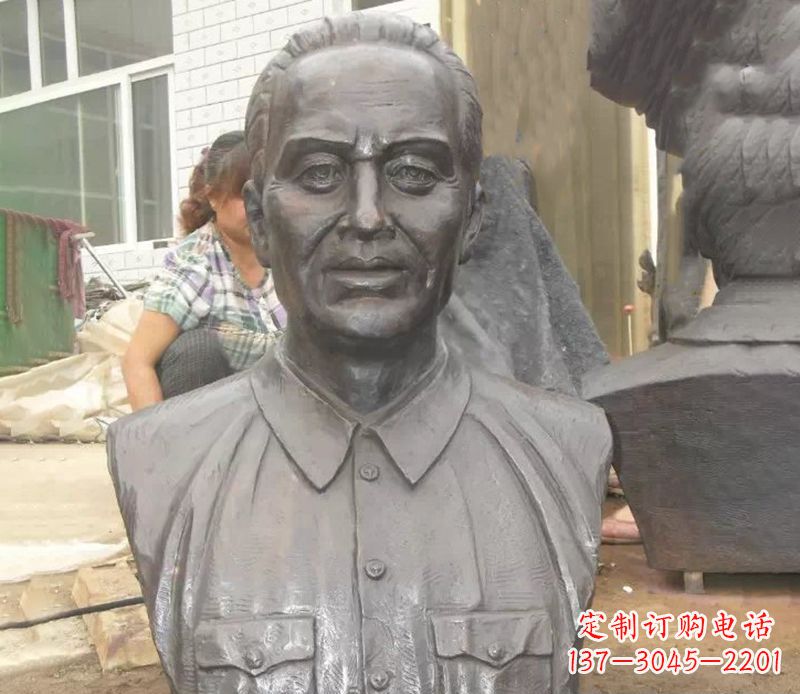 湖南中国名人人物胸像铜雕