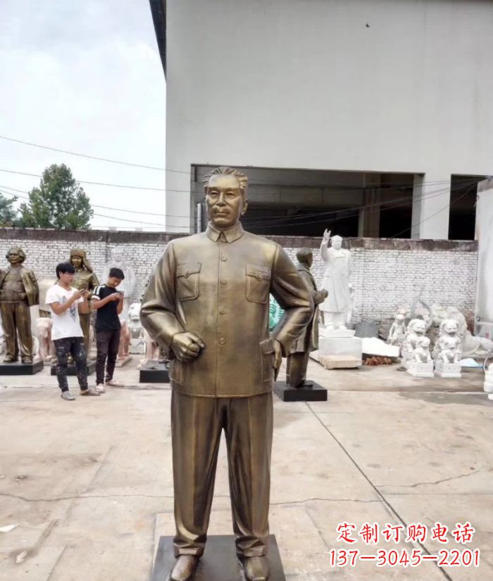 湖南周恩来铜雕 (3)