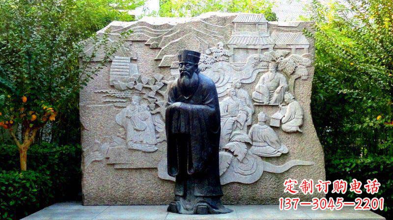湖南朱熹古代名人铜雕_2