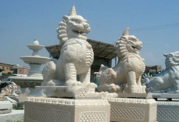 湖南獬豸 石雕 独角兽-法院大门神兽雕塑