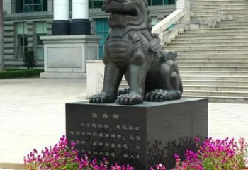湖南獬豸铜雕塑-法院门前神兽动物雕塑摆件