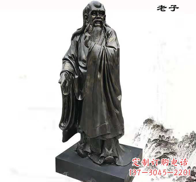 湖南铸铜老子雕塑