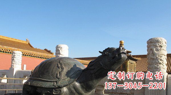 湖南铸铜龙龟寺庙神兽铜雕