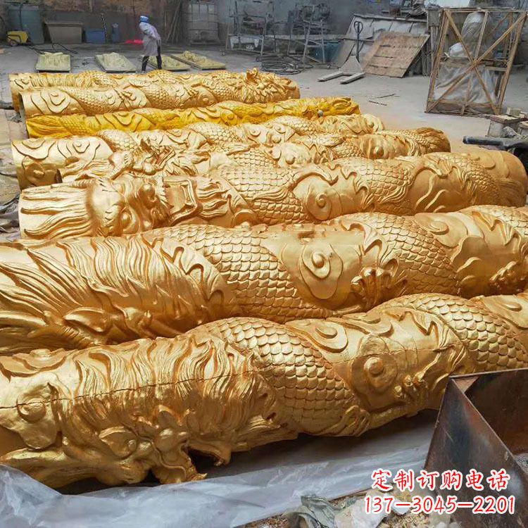 湖南铸铜龙柱
