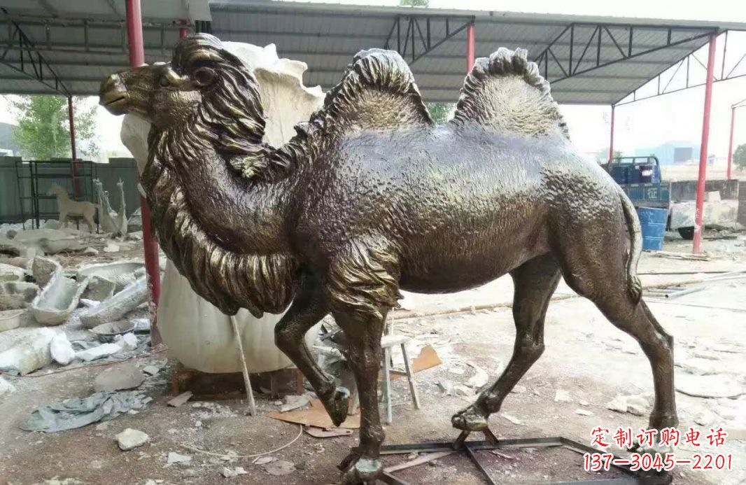 湖南铸铜骆驼雕塑 (2)