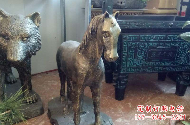 湖南铸铜马雕塑222