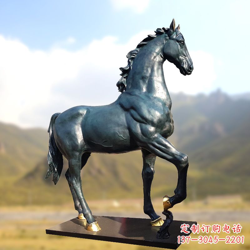 湖南铸铜马铜雕塑