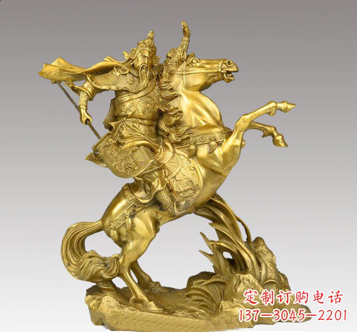 湖南铸铜骑马关公