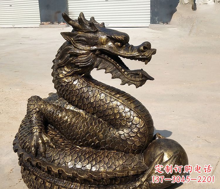 湖南铸铜神龙雕塑