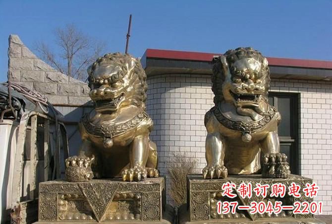 湖南铸铜狮子雕塑