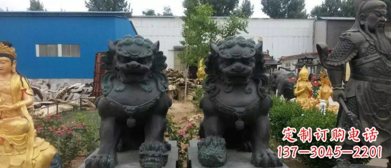 湖南铸铜狮子看门狮子铜雕