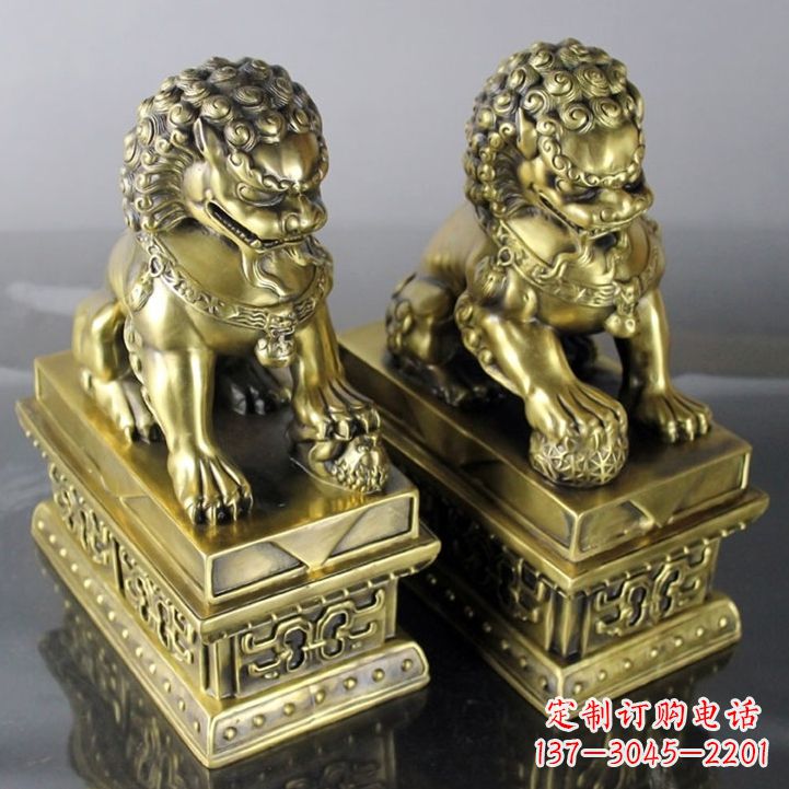湖南铸铜天安门狮子雕塑