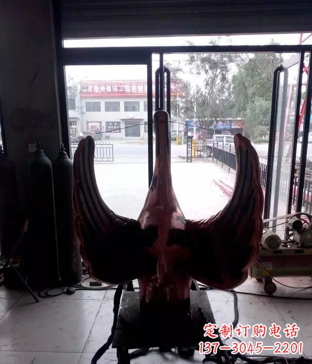 湖南铸铜天鹅公园动物铜雕 (2)