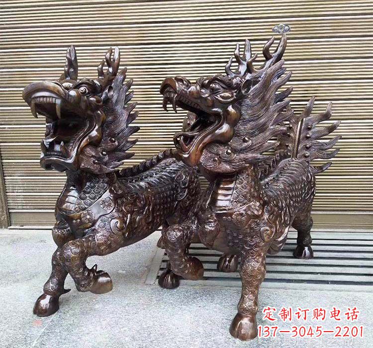 湖南铸铜铜麒麟