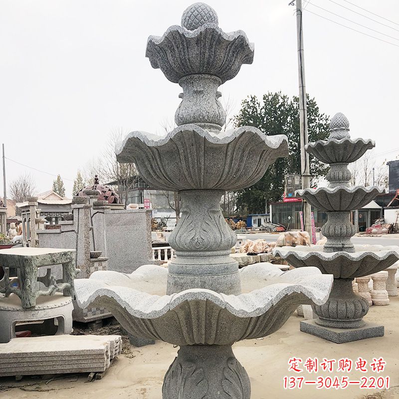 湖南自然石雕流水喷泉