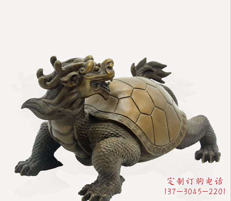 湖南招财龙龟铜雕